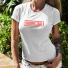 Silicone Free ★ poitrine certifiée sans silicone ★ T-Shirt mode dame badge officiel