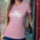 T-Shirt coton mode dame - Signe astrologique Taureau (Taurus en latin)