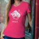 Frauen Mode Baumwolle T-Shirt - Sternzeichen Stier (Taurus in Latein)