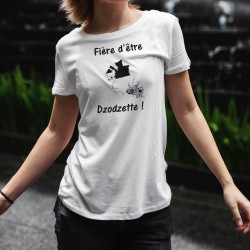 Donna Basic funny T-shirt - Fière d'être Dzodzette !,