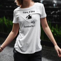 Frauen Humoristisch T-Shirt - Fière d'être Dzodzette !