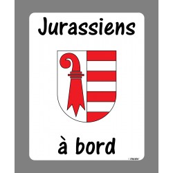 Car Sticker - Jurassiens à bord