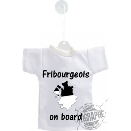 Mini T-Shirt - Fribourgeois  on Board - per automobile