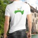 Polo homme illustré des frontières du canton de Vaud aux couleurs du drapeau Vaudois