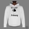 Kapuzen-Sweatshirt - Ici c'est Fribourg