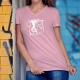 Tête de vache Holstein ✿ T-Shirt coton dame