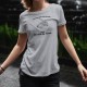 T-Shirt humoristique coupe standard dame - Ce n'est pas une Deuche mais un art de vivre, 2 Chevaux, fleurs hippies Flower Power