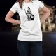 Women's fashion T-Shirt - Lady Helvetia (Swiss patriotic symbol)