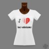 Donna slim T-shirt - J'aime les valaisans