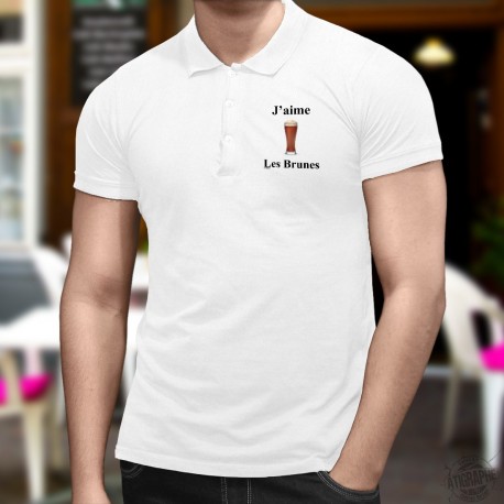 Uomo Polo Shirt - J'aime les Brunes