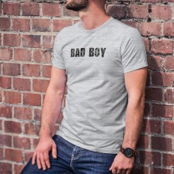 Humoristisch Herren Mode T-Shirt - Bad Boy (böser Junge, zerkratzte Schrift)