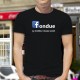 Men's cotton T-Shirt - Fondue, le meilleur réseau social