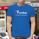 T-shirt coton mode homme - Fondue, le meilleur réseau social (logo Facebook)