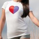 Donna moda T-shirt - Cuore Ticinese- Canton Ticino