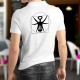 Men's fashion Polo Shirt - The Vitruvian corkscrew - New version of Leonardo da Vinci's drawing