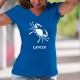 Frauen Mode Baumwolle T-Shirt - Sternzeichen, Sternbild Krebs ♋ (durch eine Krabbe symbolisiert)