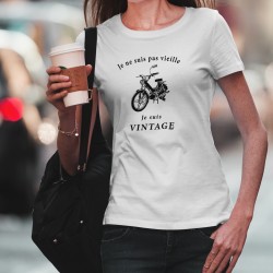 PUCH Maxi S ★ Je ne suis pas vieille, je suis vintage ★ T-Shirt humoristique mode dame - Vintage Boguet