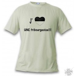 T-Shirt - J'aime UNE fribourgeoise, November White