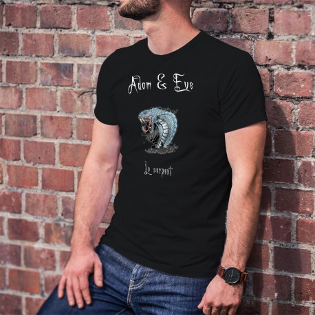 Le Serpent (gardien de l'arbre de la connaissance du bien et du mal) ★ Adam & Eve® ★ T-Shirt coton homme