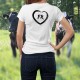 T-shirt à la coupe très féminine, illustré d'un coeur dessiné au pinceau et des lettres FR pour le canton de Fribourg