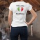 Fière d'être Neuchâteloise ❤ T-Shirt mode dame (coeur au couleurs du canton de Neuchâtel)