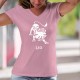 Lady's fashion cotton t-shirt - astrological sign Leo ♌