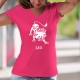 Frauen Mode Baumwolle T-Shirt - Sternzeichen, Sternbild Löwe ♌