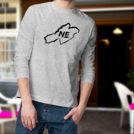 Men's Sweatshirt - Neuchâtel brush borders and NE Letters