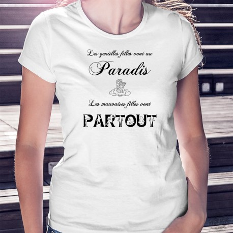 Damenmode T-shirt - Les gentilles filles