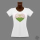 Frauen Slim T-shirt - Waadtlander Herz