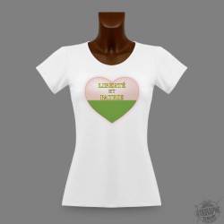 T-Shirt slim dame - Coeur vaudois