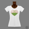 T-Shirt slim dame - Coeur vaudois