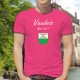 Vaudois, What else ? ★ T-Shirt coton mode homme, écusson du canton de Vaud