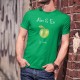 La Pomme ★ Adam & Eve® ★ T-Shirt coton mode homme avec la pomme qui provient de l'arbre de la connaissance du bien et du mal
