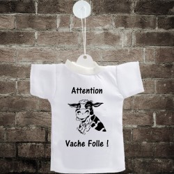 Mini T-Shirt - Attention, vache folle ! - Autodekoration