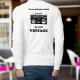 Men's Funny Sweatshirt - Vintage radio