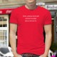 Men's cotton T-Shirt - Parfois, j'aimerais faire du sport