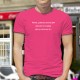 Men's cotton T-Shirt - Parfois, j'aimerais faire du sport