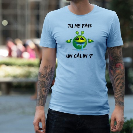 Herren T-Shirt - Tu me fais un câlin ?