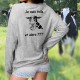 Frauen Sweatshirt - Je suis folle, et alors ???