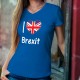 I Love Brexit ★ Union Jack ★ Donna cotone T-Shirt