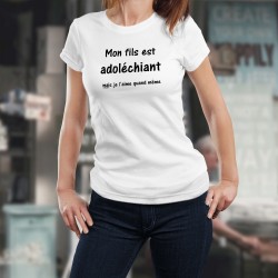 Mon fils est adoléchiant ★ T-Shirt donna