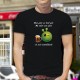 Men's cotton T-Shirt - Je suis autodidacte ★ Bière Alien Smiley ★