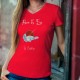 La Création ★ Adam & Eve® ★ T-Shirt coton dame avec la main de Dieu créant l'Univers selon le livre de la Genèse