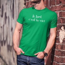 Le Lard, c'est la vie ✪ T-Shirt coton humoristique homme inspirée de la phrase de Karadoc "Le Gras, c'est la vie" dans Kaamelott