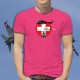 Aérospatiale AS332 Super Puma ★ Forces aériennes suisses ★ T-Shirt coton homme Blueprint