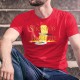 Le Seigneur de la Raclette ★ T-Shirt coton homme inspiré du Film " le Seigneur des Anneaux", meule de fromage, patate, cornichon