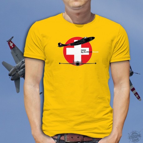 de Havilland Venom ★ Swiss Air Force ★ Men's cotton T-Shirt