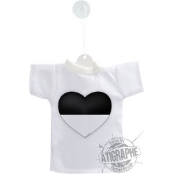 Mini T-Shirt - Fribourg Heart , for car, bottle or windows