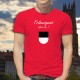 Fribourgeois, What else ? ★ T-Shirt coton homme, écusson du canton de Fribourg et inspiré d'une marque de café espresso connue